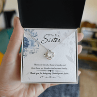 Love Knot Necklace - Unbiological Sister - TreasuredTale