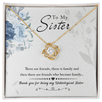 Love Knot Necklace - Unbiological Sister - TreasuredTale