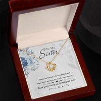 Love Knot Necklace - Unbiological Sister - TreasuredTale