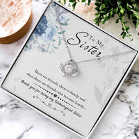 Love Knot Necklace - Unbiological Sister - TreasuredTale