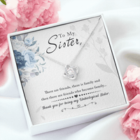 Love Knot Necklace - Unbiological Sister - TreasuredTale