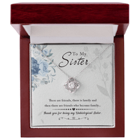Love Knot Necklace - Unbiological Sister - TreasuredTale