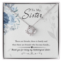 Love Knot Necklace - Unbiological Sister - TreasuredTale