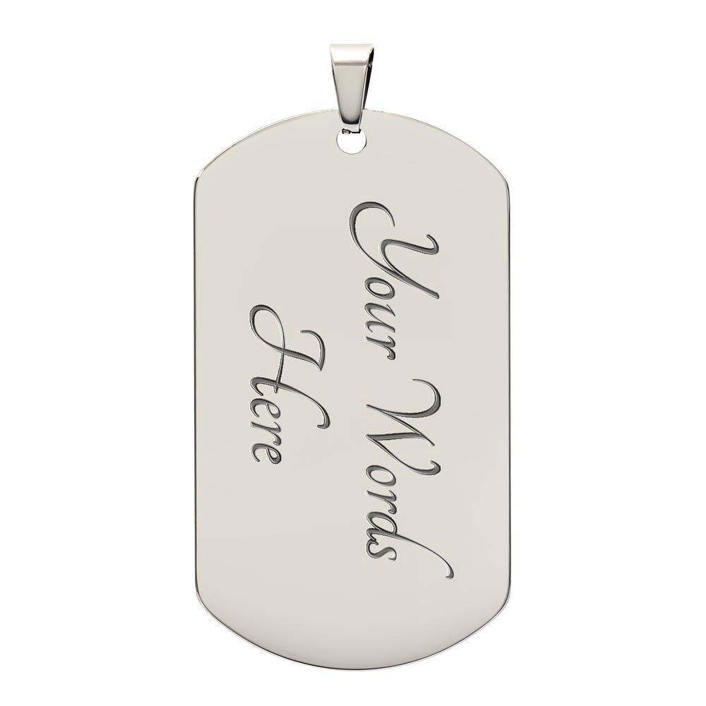 Luxury Graphic Dog Tag Necklace - TreasuredTale