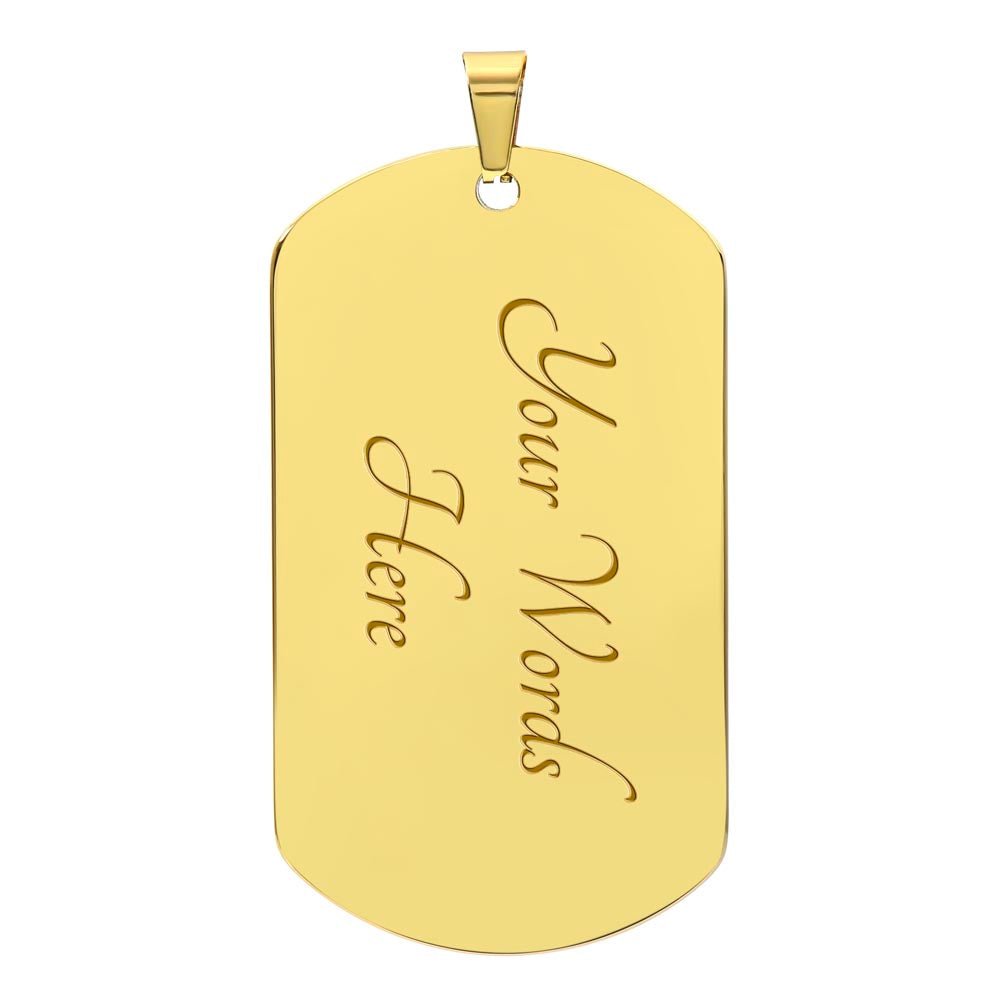 Luxury Graphic Dog Tag Necklace - TreasuredTale