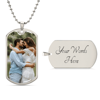 Luxury Graphic Dog Tag Necklace - TreasuredTale