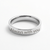 Engraved Ring with Message Card for Daughter from Mom - Mother's Day Gift