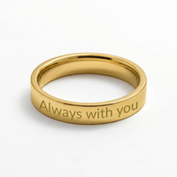 Engraved Ring with Message Card for Daughter - Mother's Day Gift