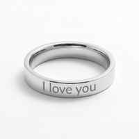 Stackable Engraved Women's Ring - Mother's Day Gift for Her