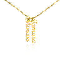 Multi Vertical Name Necklace for Grandma with Grandkids Name - Your Love - Mother's Day Gift
