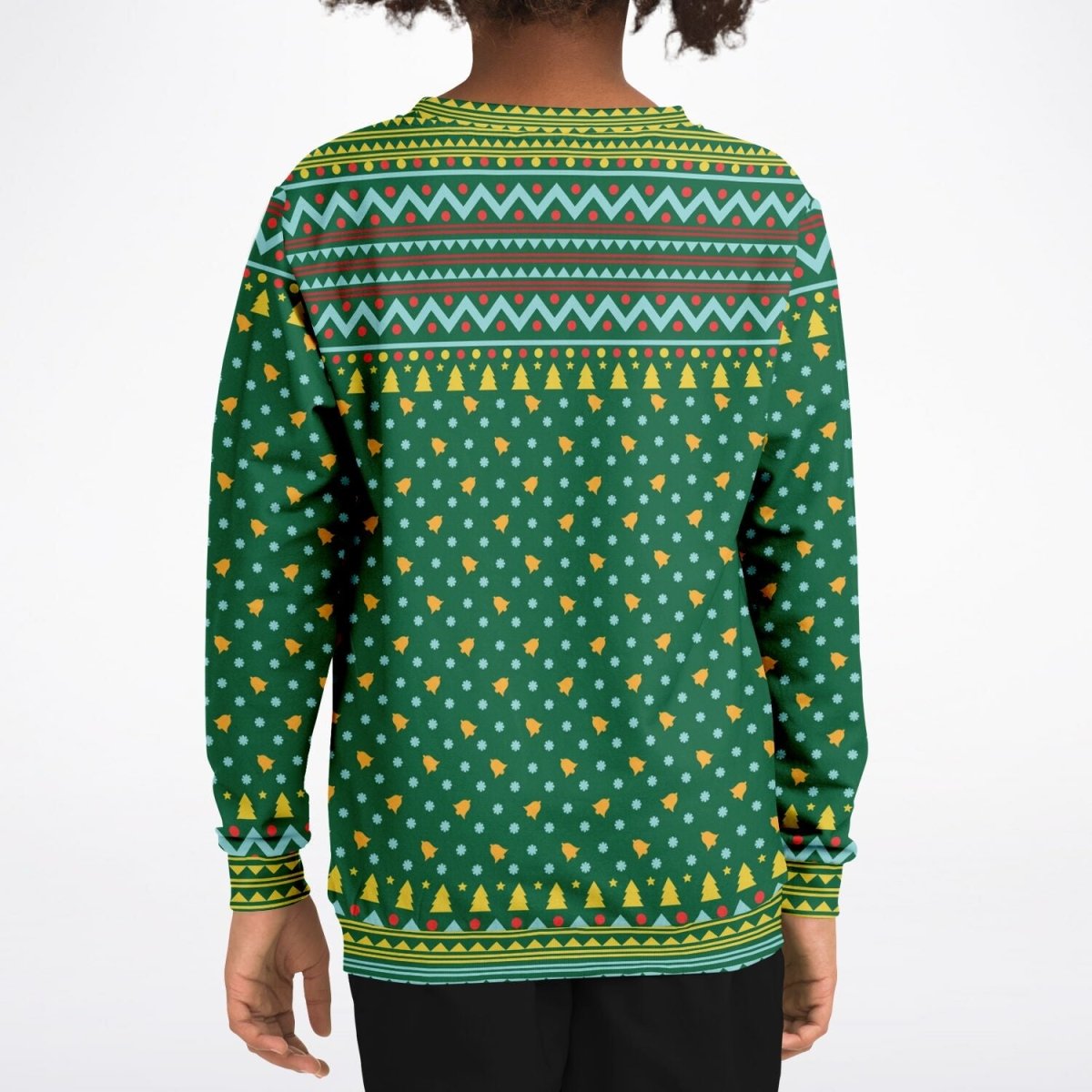 Merry Deermas - Athletic Kids/Youth Ugly Christmas Sweater - TreasuredTale