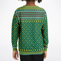 Merry Deermas - Athletic Kids/Youth Ugly Christmas Sweater - TreasuredTale