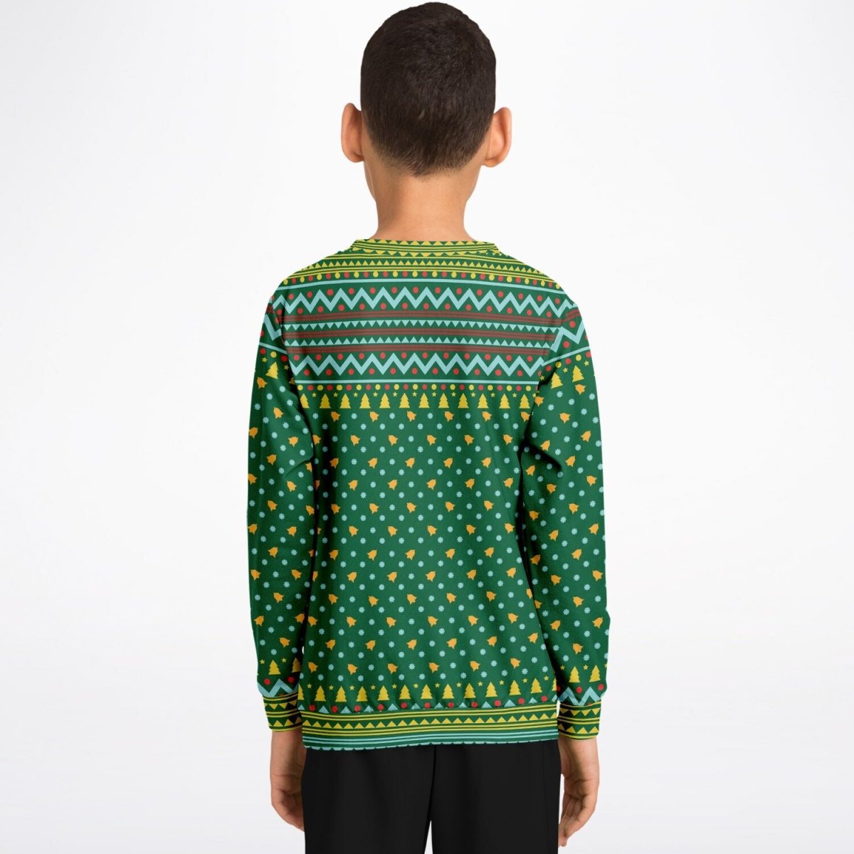 Merry Deermas - Athletic Kids/Youth Ugly Christmas Sweater - TreasuredTale