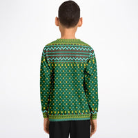 Merry Deermas - Athletic Kids/Youth Ugly Christmas Sweater - TreasuredTale