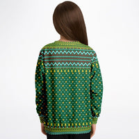 Merry Deermas - Athletic Kids/Youth Ugly Christmas Sweater - TreasuredTale