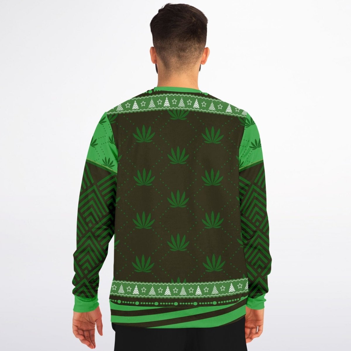 “Merry Weedmas” Funny Santa Christmas Sweatshi - TreasuredTale