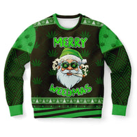 “Merry Weedmas” Funny Santa Christmas Sweatshi - TreasuredTale