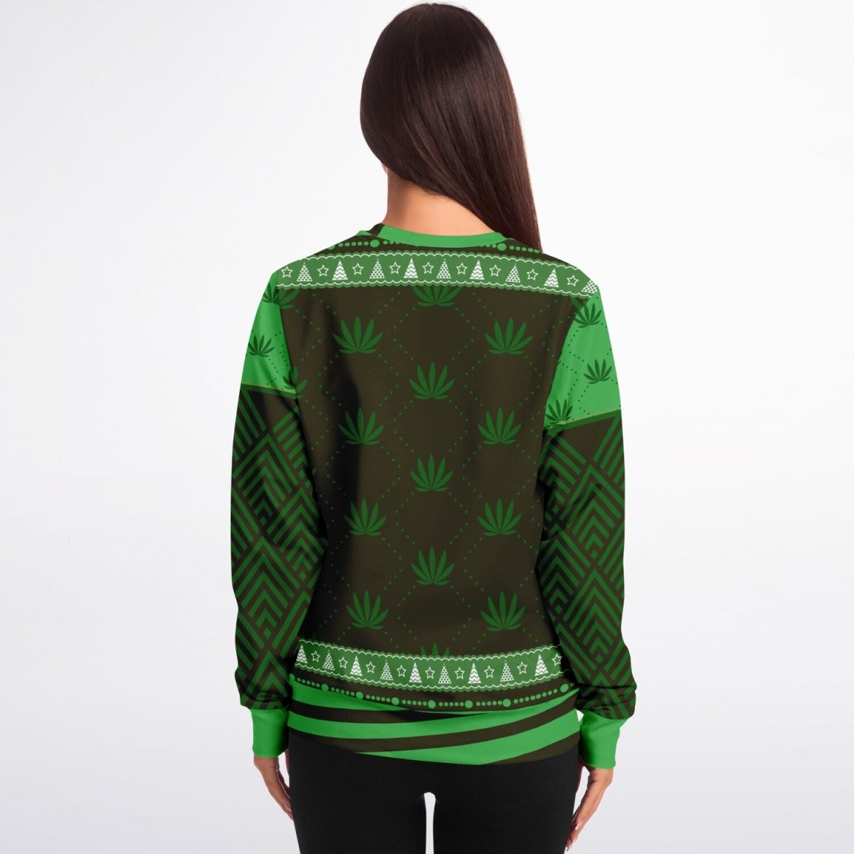 “Merry Weedmas” Funny Santa Christmas Sweatshi - TreasuredTale