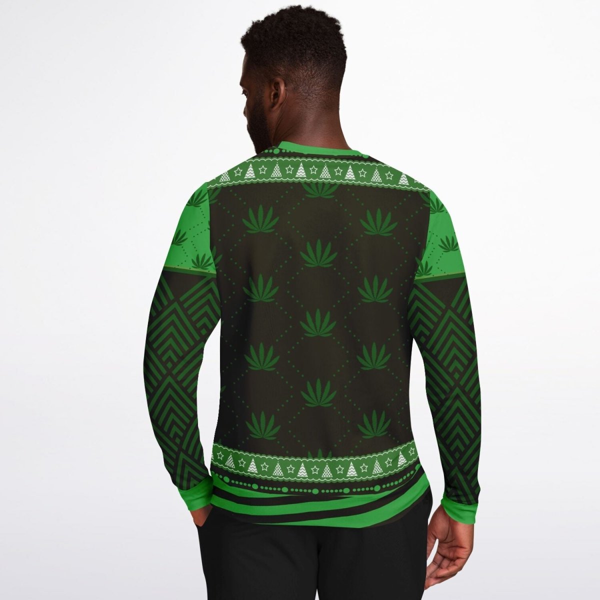 “Merry Weedmas” Funny Santa Christmas Sweatshi - TreasuredTale