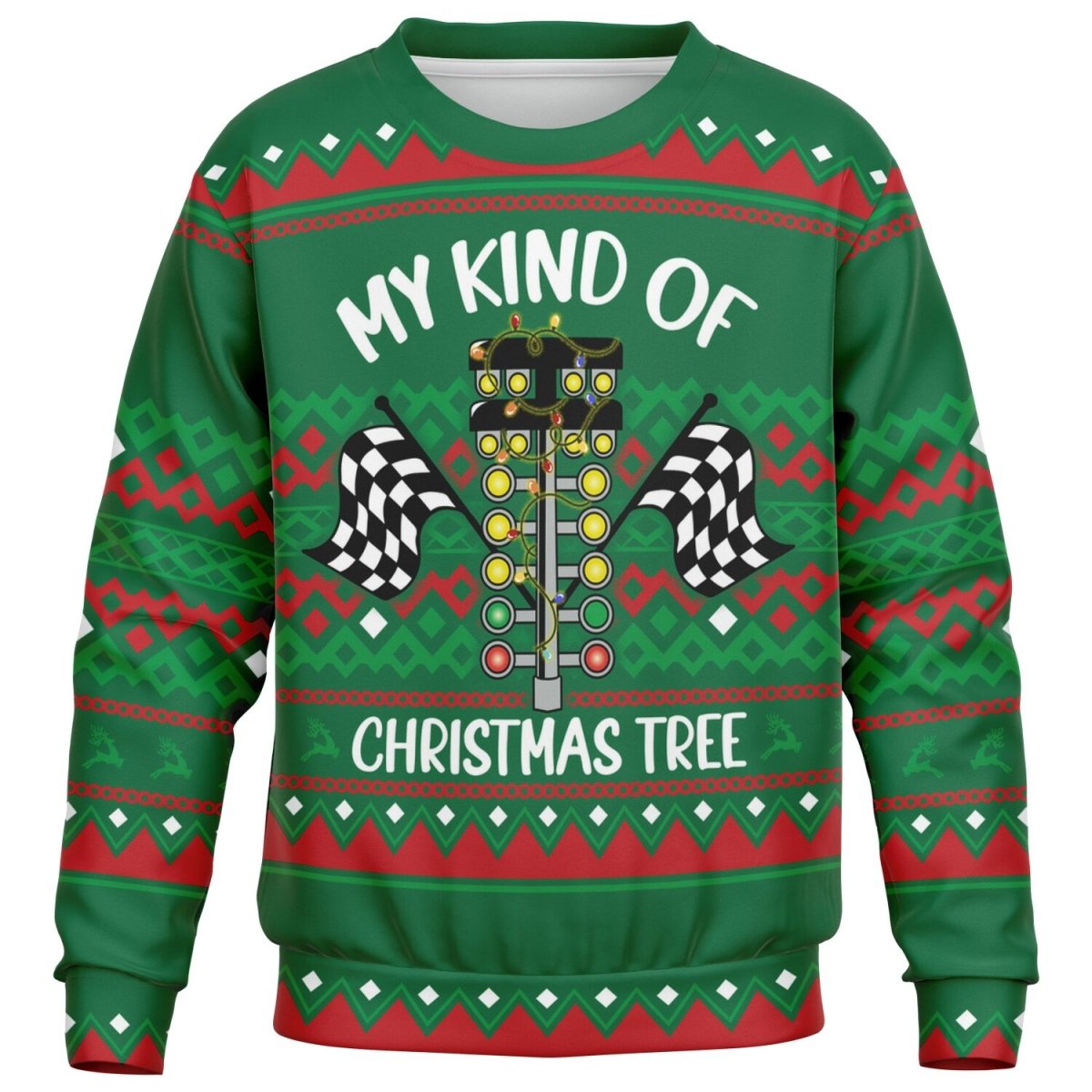My Kind of Christmas Tree - Athletic Kids/Youth Ugly Christmas Sweater - TreasuredTale