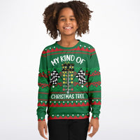 My Kind of Christmas Tree - Athletic Kids/Youth Ugly Christmas Sweater - TreasuredTale