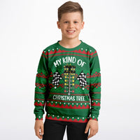 My Kind of Christmas Tree - Athletic Kids/Youth Ugly Christmas Sweater - TreasuredTale