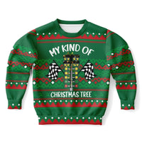 My Kind of Christmas Tree - Athletic Kids/Youth Ugly Christmas Sweater - TreasuredTale