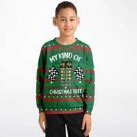 My Kind of Christmas Tree - Athletic Kids/Youth Ugly Christmas Sweater - TreasuredTale