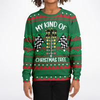 My Kind of Christmas Tree - Athletic Kids/Youth Ugly Christmas Sweater - TreasuredTale