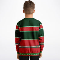 Naughty List - Athletic Kids/Youth Funny Ugly Christmas Sweater - TreasuredTale