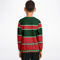 Naughty List - Athletic Kids/Youth Funny Ugly Christmas Sweater - TreasuredTale
