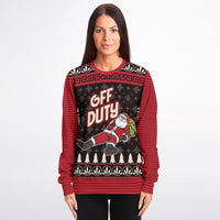 “Off Duty Santa” Relaxed Christmas Sweatshirt - TreasuredTale