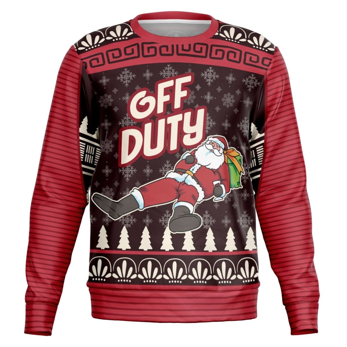 “Off Duty Santa” Relaxed Christmas Sweatshirt - TreasuredTale
