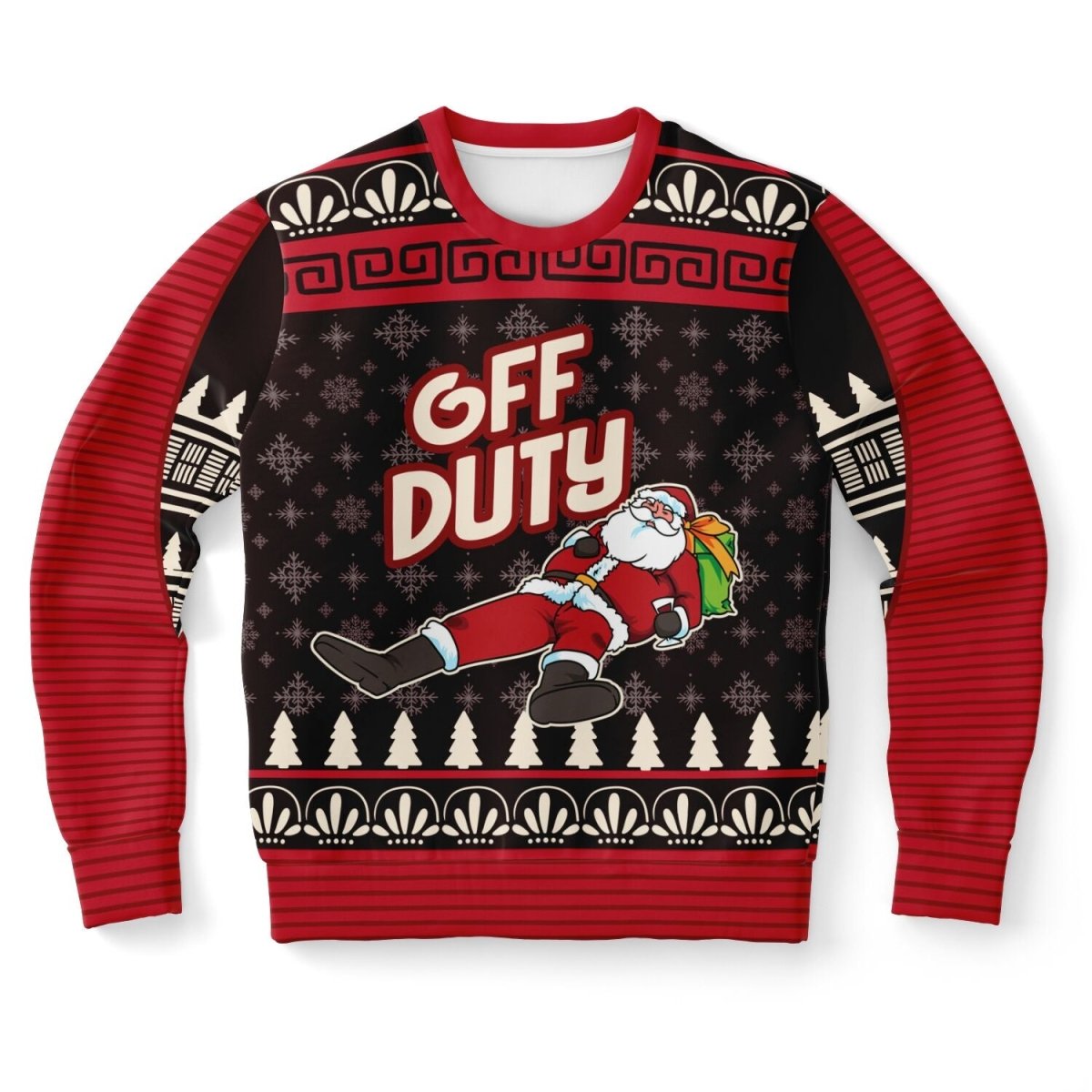 “Off Duty Santa” Relaxed Christmas Sweatshirt - TreasuredTale