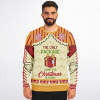 Only Package I Want for Christmas - Athletic Ugly Christmas Sweater Ladies, Men - TreasuredTale