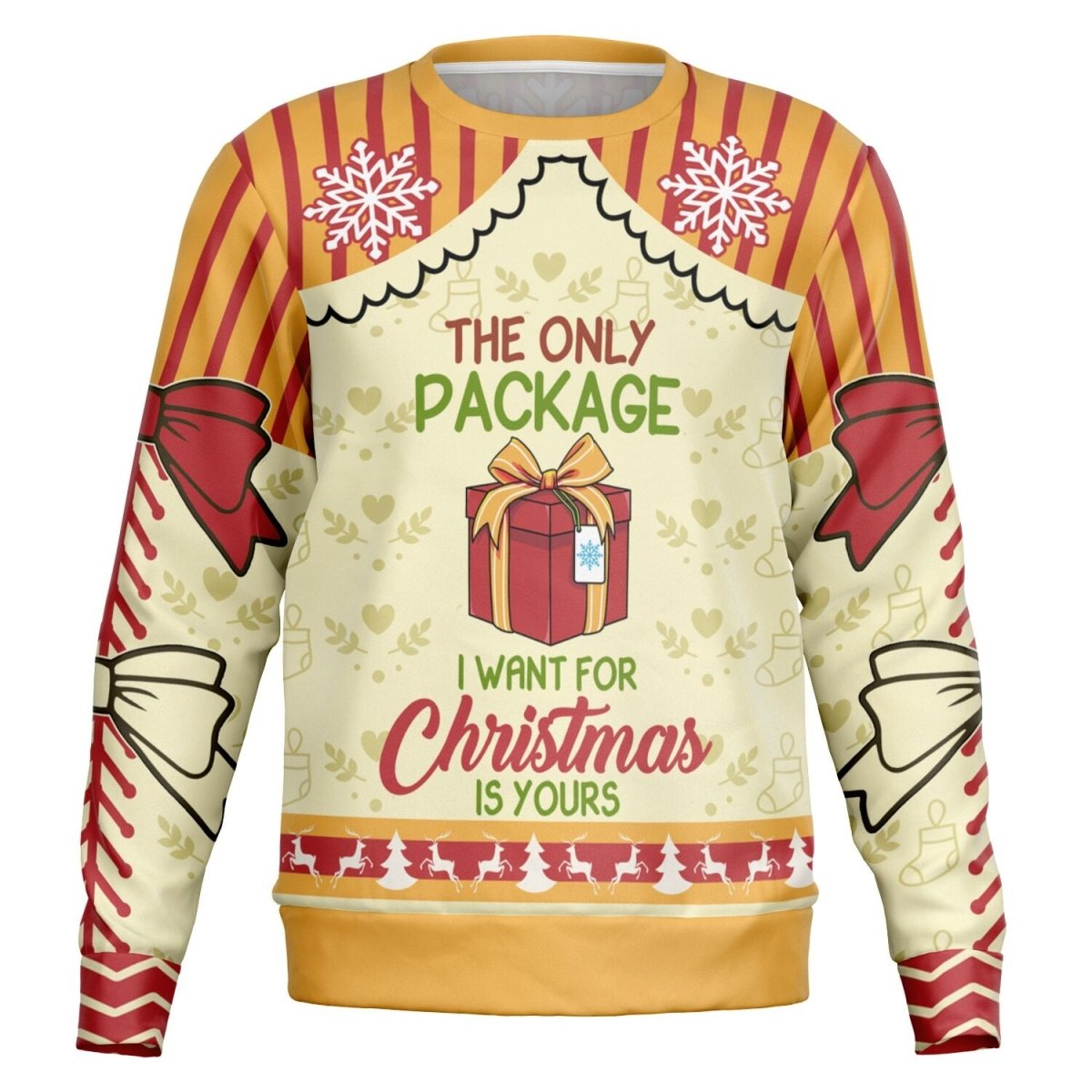 Only Package I Want for Christmas - Athletic Ugly Christmas Sweater Ladies, Men - TreasuredTale