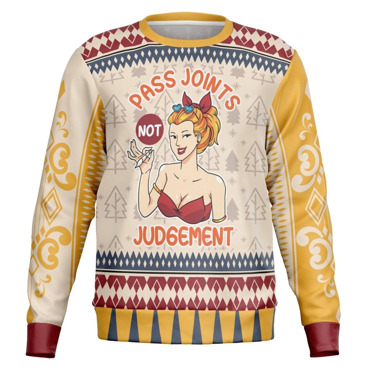 Pass Joints, Not Judgement - Fun and Quirky Holida - TreasuredTale