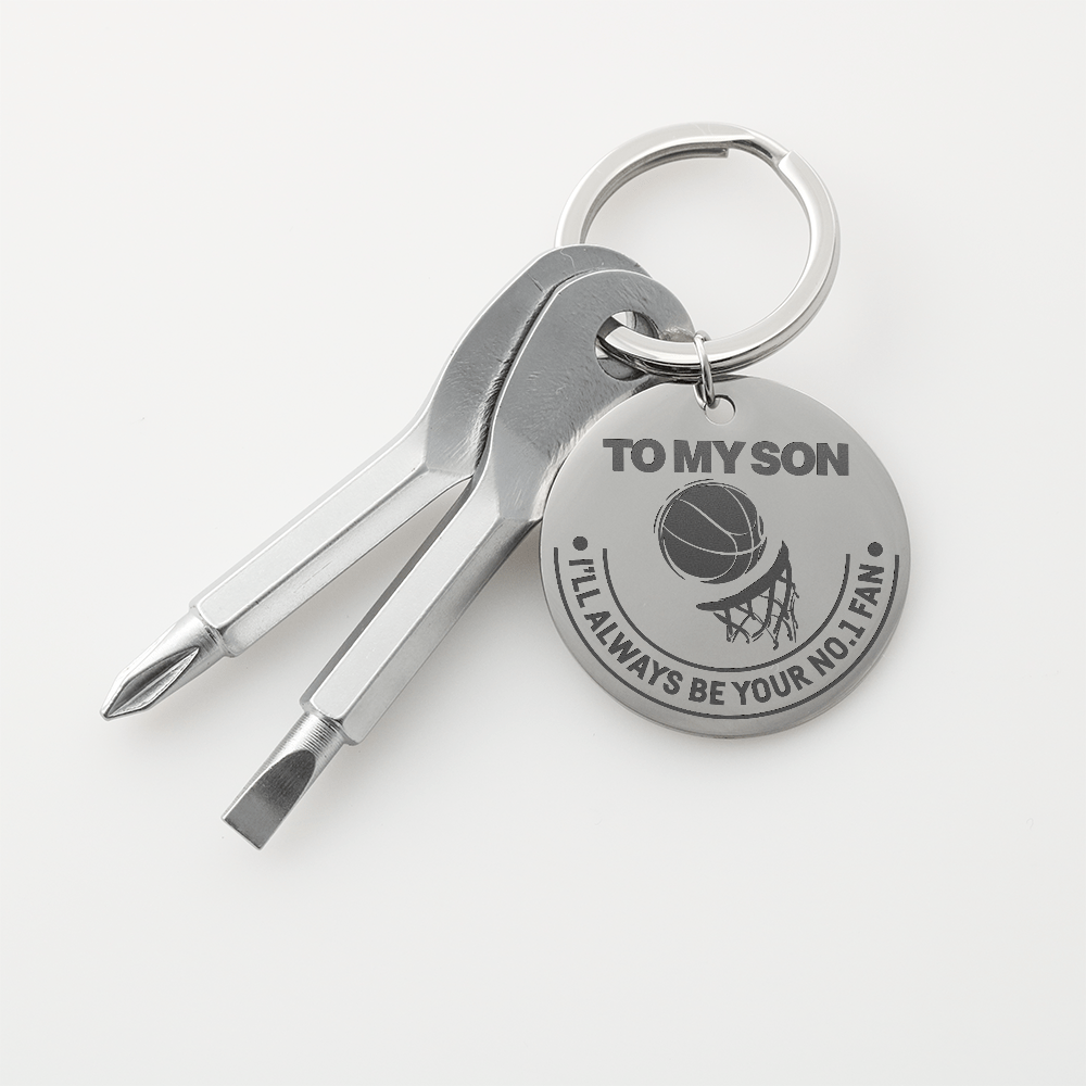 Screwdriver Keychain - To my Son - TreasuredTale
