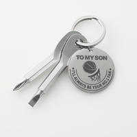 Screwdriver Keychain - To my Son - TreasuredTale