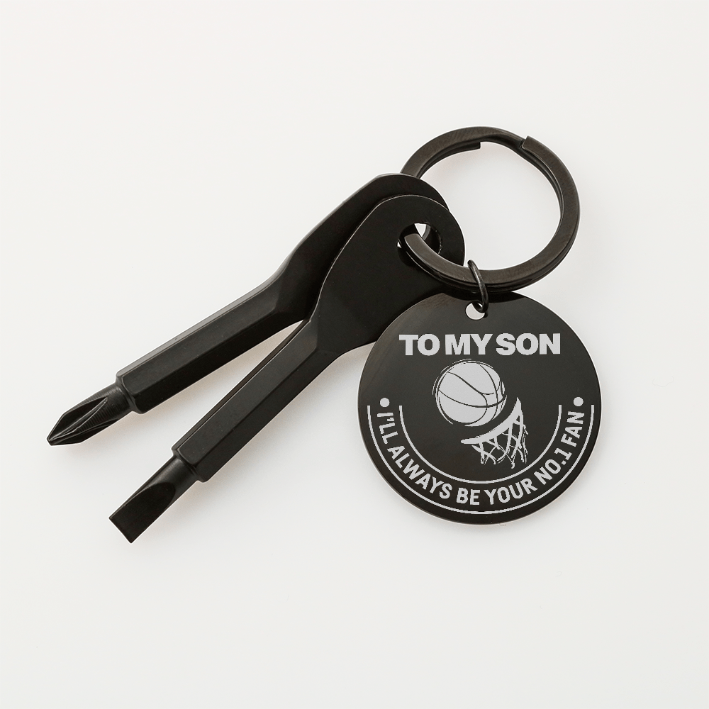 Screwdriver Keychain - To my Son - TreasuredTale