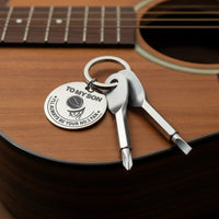 Screwdriver Keychain - To my Son - TreasuredTale