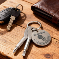 Screwdriver Keychain - To my Son - TreasuredTale