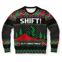 Shift It's Christmas - Athletic Ugly Christmas Sweater Men, Ladies - TreasuredTale