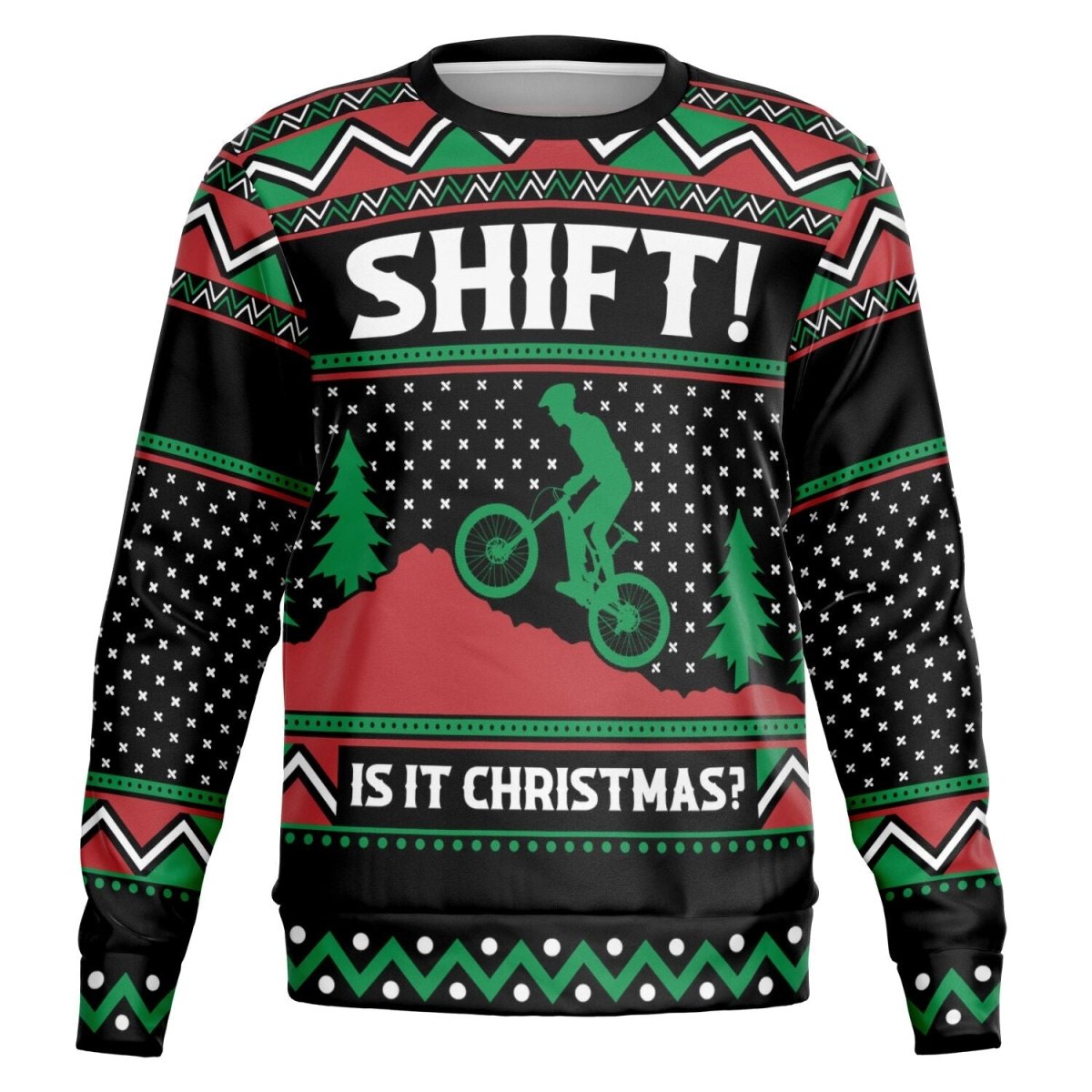 Shift It's Christmas - Athletic Ugly Christmas Sweater Men, Ladies - TreasuredTale
