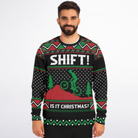 Shift It's Christmas - Athletic Ugly Christmas Sweater Men, Ladies - TreasuredTale