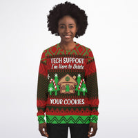 Tech Support - Athletic Ugly Christmas Sweater Men, Ladies - TreasuredTale
