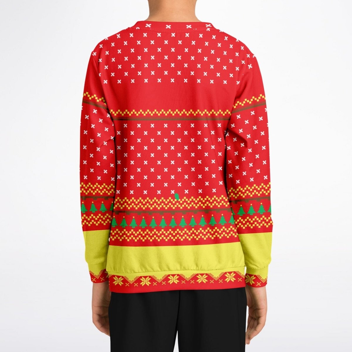 Too Lit to Quit - Athletic Kids/Youth Ugly Christmas Sweater - TreasuredTale