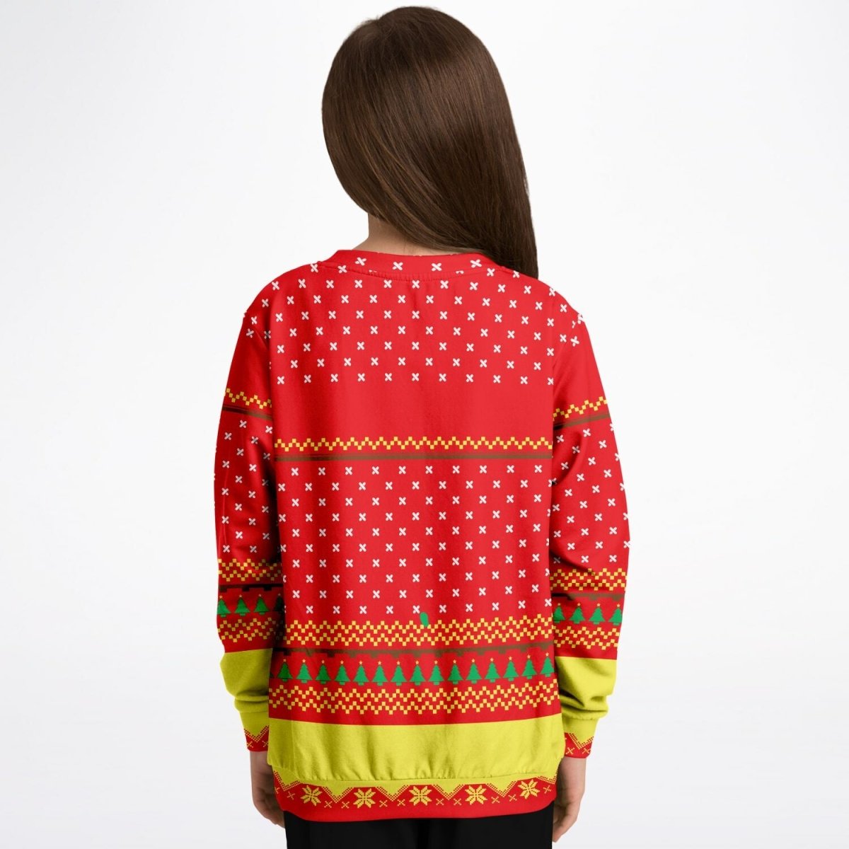 Too Lit to Quit - Athletic Kids/Youth Ugly Christmas Sweater - TreasuredTale