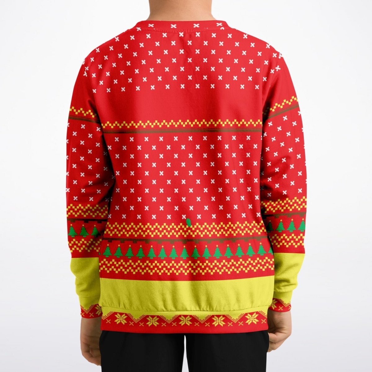 Too Lit to Quit - Athletic Kids/Youth Ugly Christmas Sweater - TreasuredTale