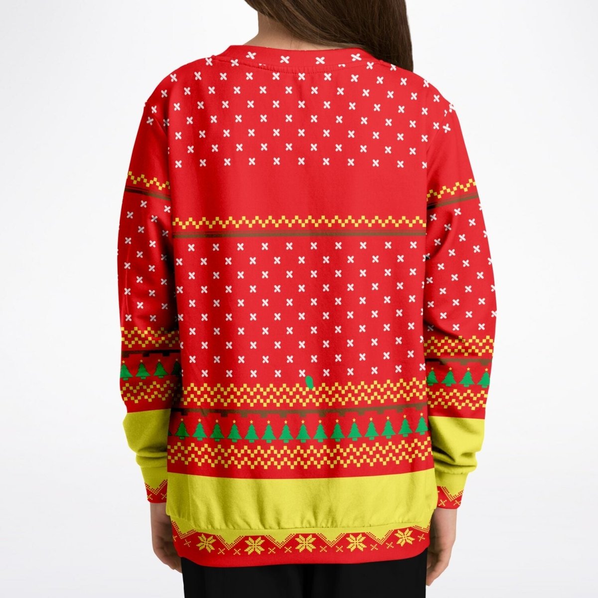 Too Lit to Quit - Athletic Kids/Youth Ugly Christmas Sweater - TreasuredTale